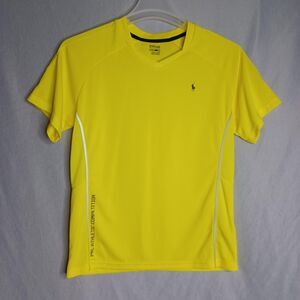 Polo Ralph Lauren Top Womens Large Yellow Athletic Performance Workout Running